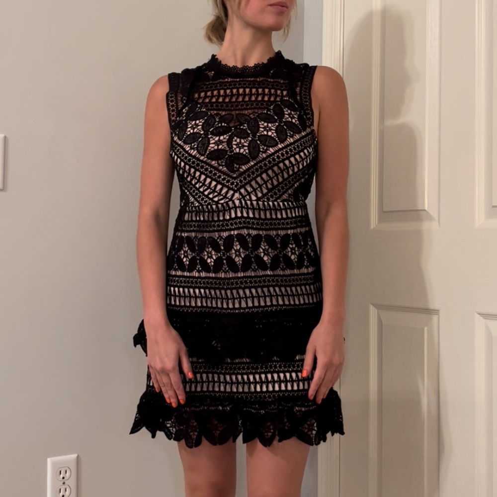 Francesca’s Black Lace Dress!!